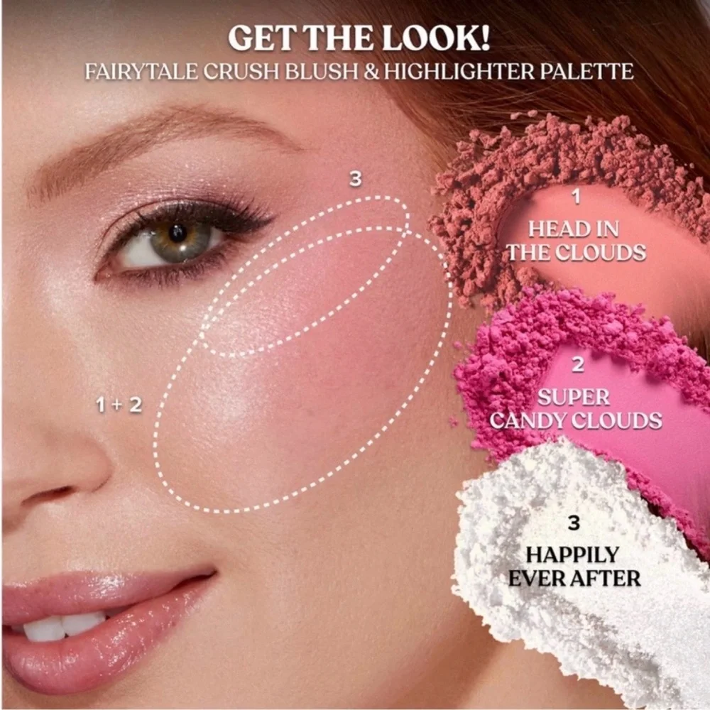 Too Faced New Fairytale Crush Limited Edition Blush and Highlighter Pallet